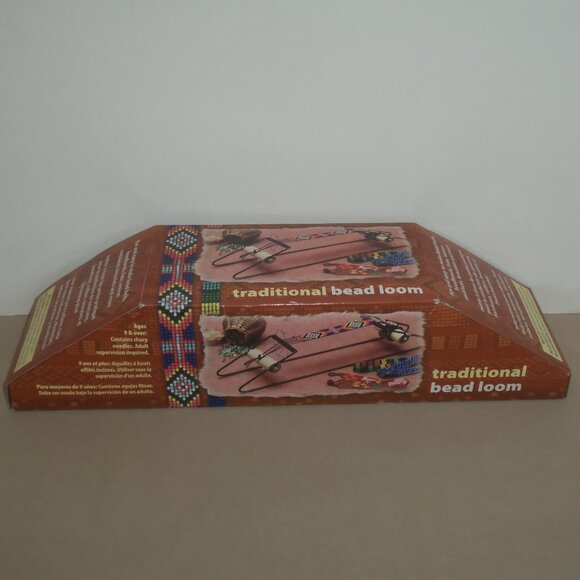 Indian Native TRADITIONAL BEAD LOOM with Loom Beads Thread Needles Instructions - Picture 3 of 7